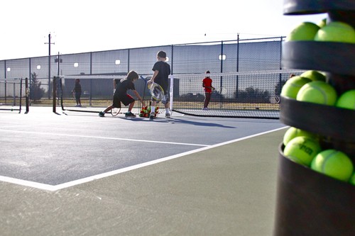 At the Austin Tennis Center, specialized equipment is used to compliment the junior training schedule including youth ball machines